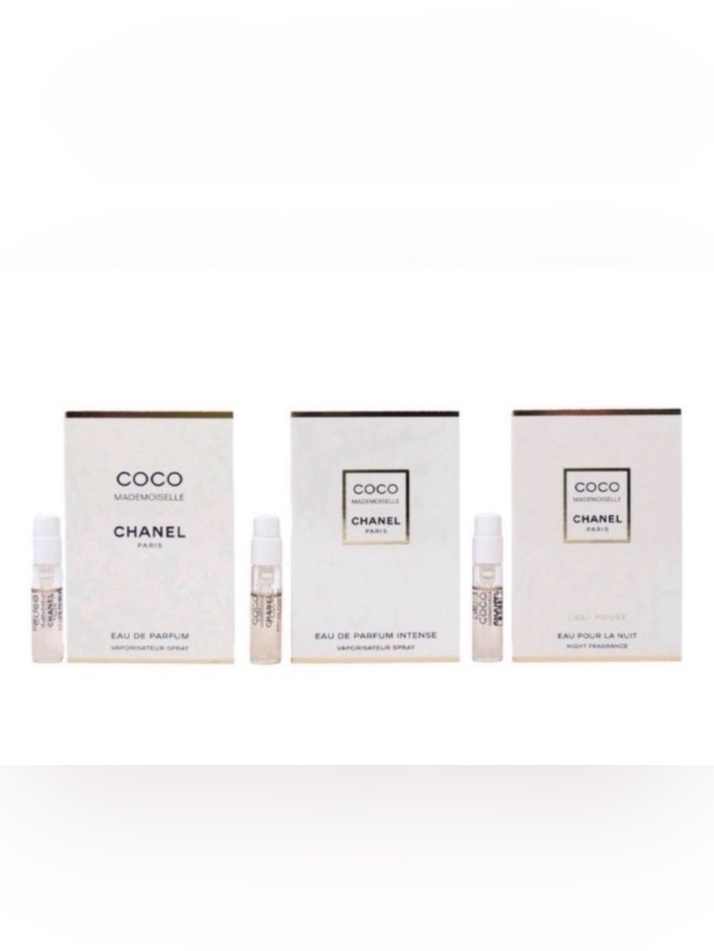 CHANEL Coco Mademoiselle Trio Sample Set EDP Intense Nuit